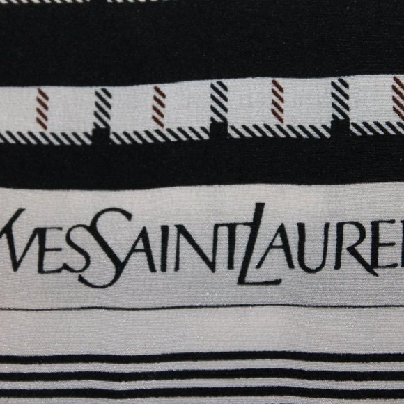 Vintage 80s YSL Shirt + (x2) Silk Scarfs - Picture 13 of 13